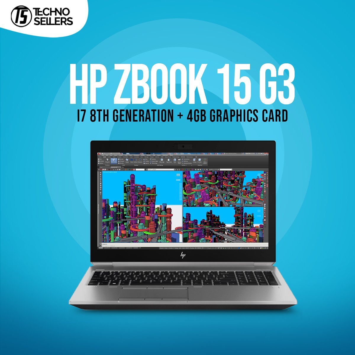 HP Zbook 15 G5 | 4gb Graphics Card | I7 8th Gen H | 8GB RAM | 256GB SSD
