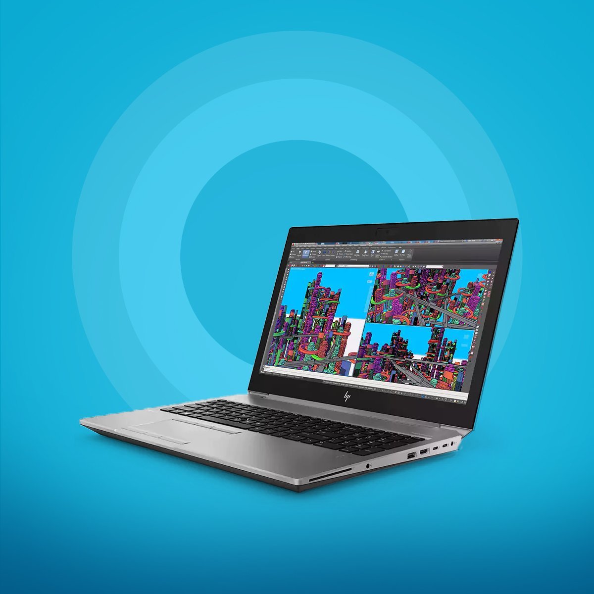 HP Zbook 15 G5 | 4gb Graphics Card | I7 8th Gen H | 8GB RAM | 256GB SSD - Image 3